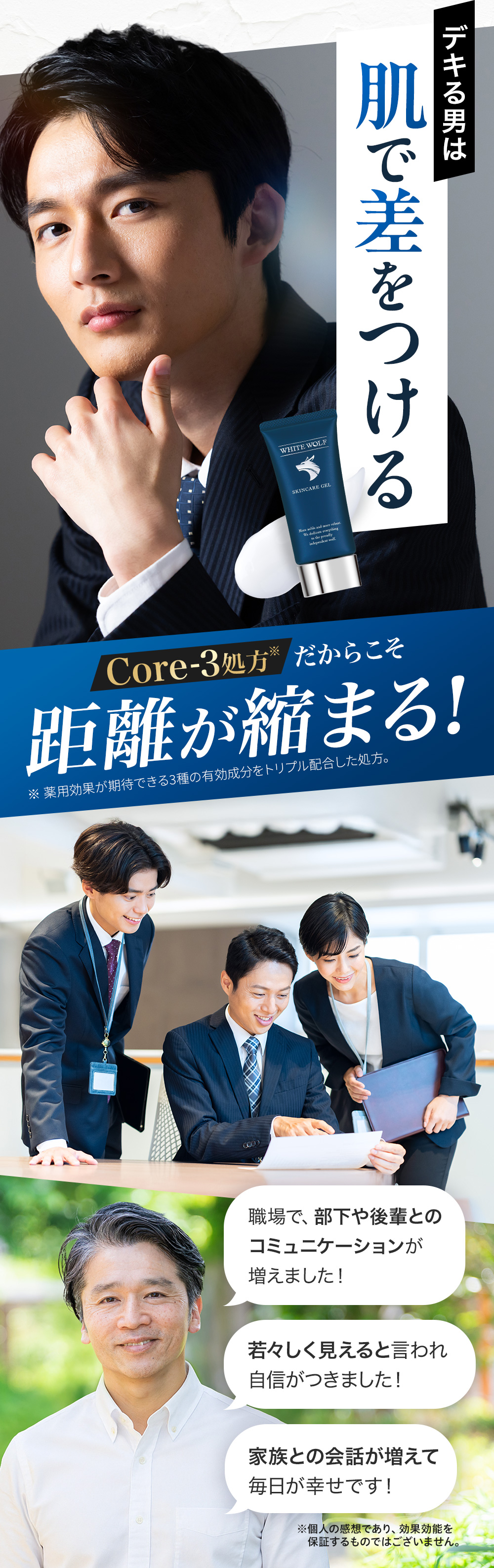 デキる男は肌で差をつける