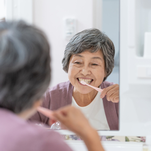視力低下による雑な歯磨き