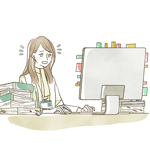 常に締切りに追われる業務