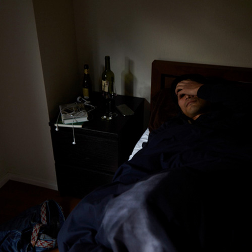 寝る前飲酒＆重たい食事