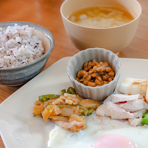 朝食にタンパク質を摂る