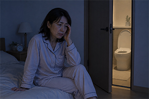 夜中にトイレで目が覚める