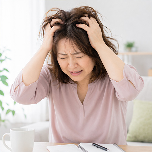 睡眠不足やストレス