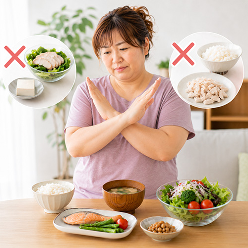 極端な糖質・脂質制限は避ける